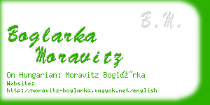 boglarka moravitz business card